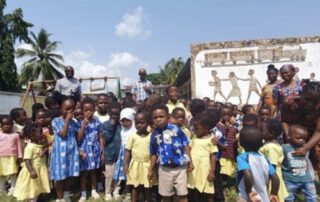 Kindergarten in Kwahu-Tafo in Ghana